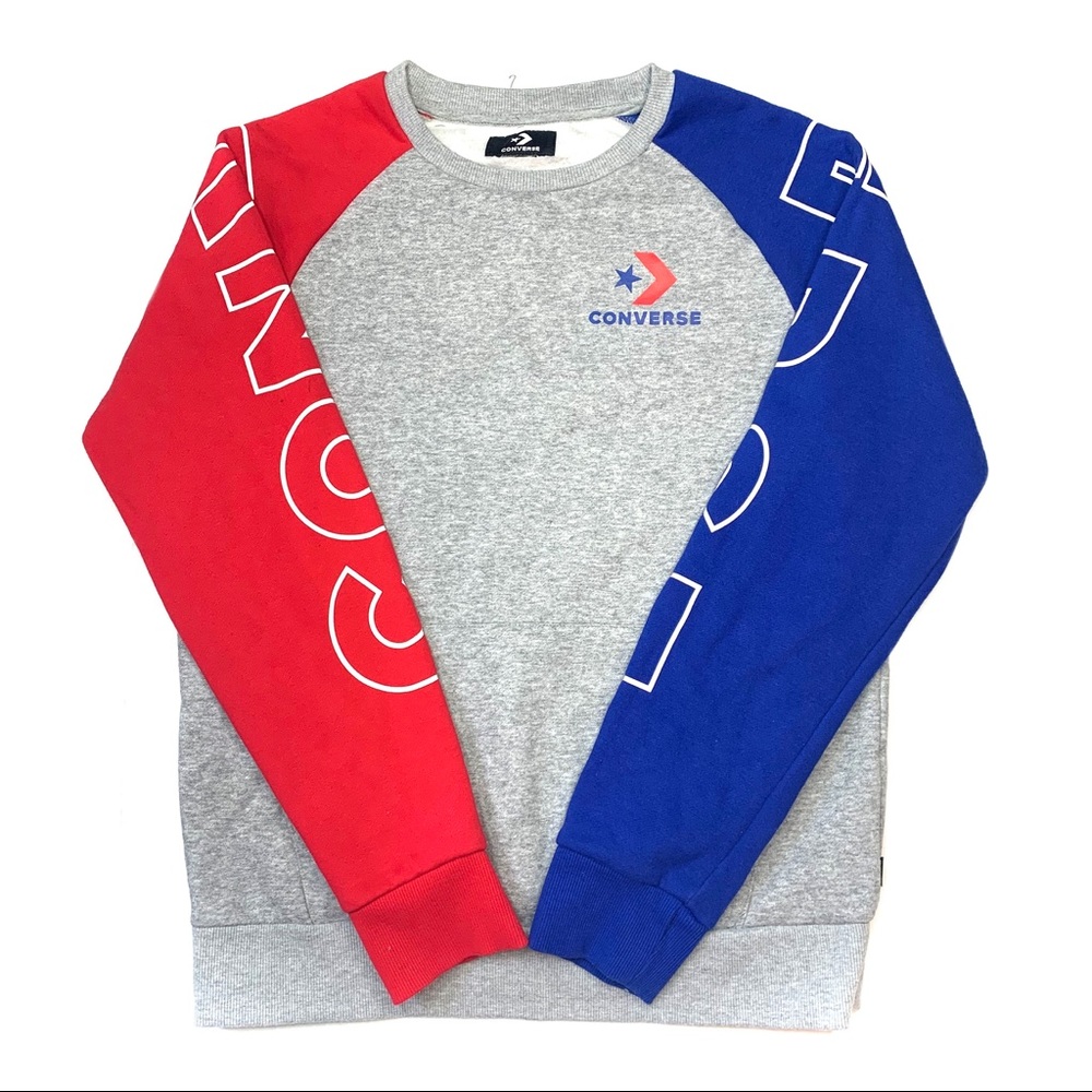 🟡🟣🟤Converse Duo Red/Blue Sweatshirt Small